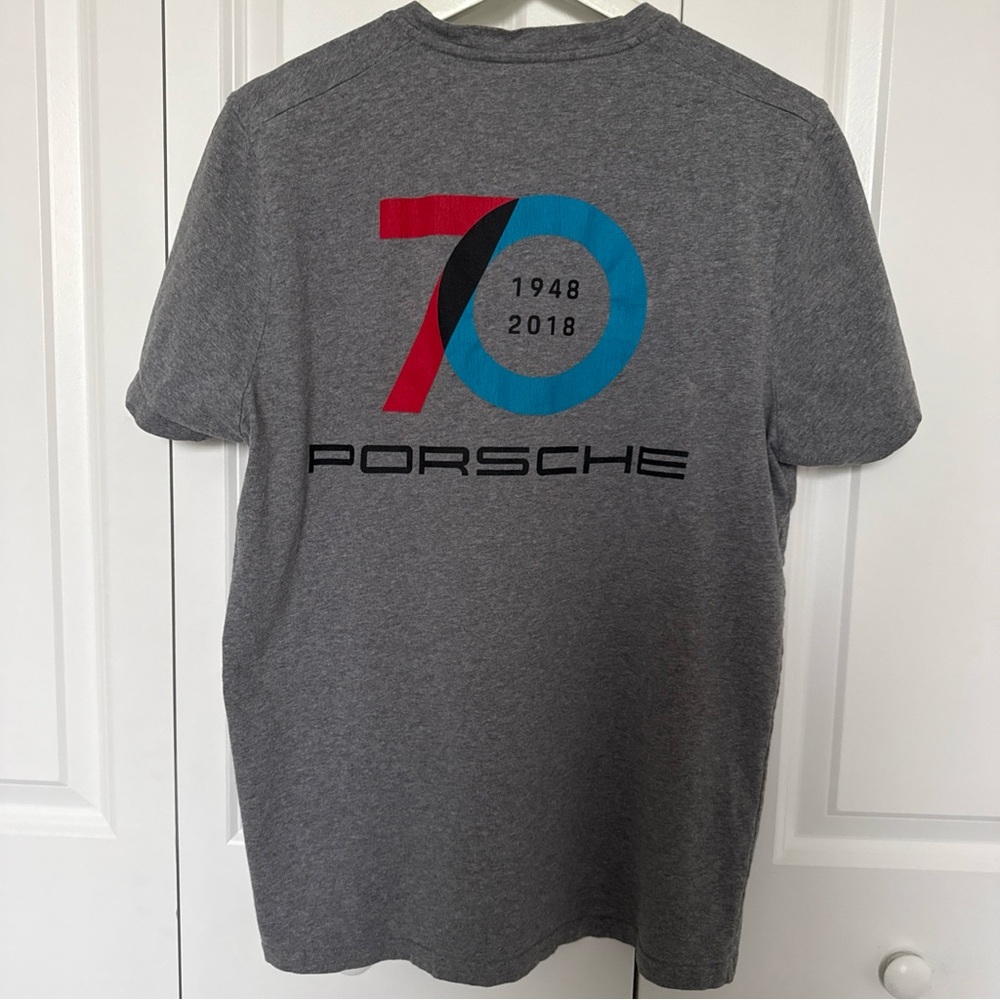 70th Anniversary Gray Logo Short Sleeve Tee